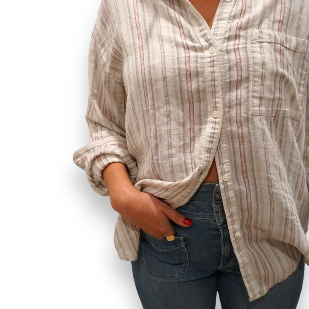 linen button down - Picture 2 of 5